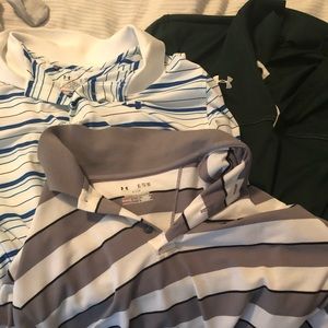 3 Under Armour size XL polo shirts